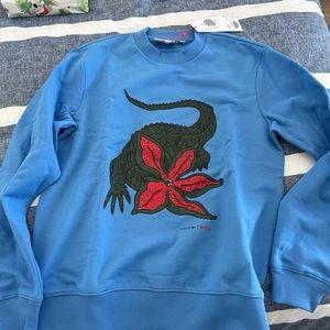 Lacoste netflix crewneck sweatshirt sweater medium stranger things